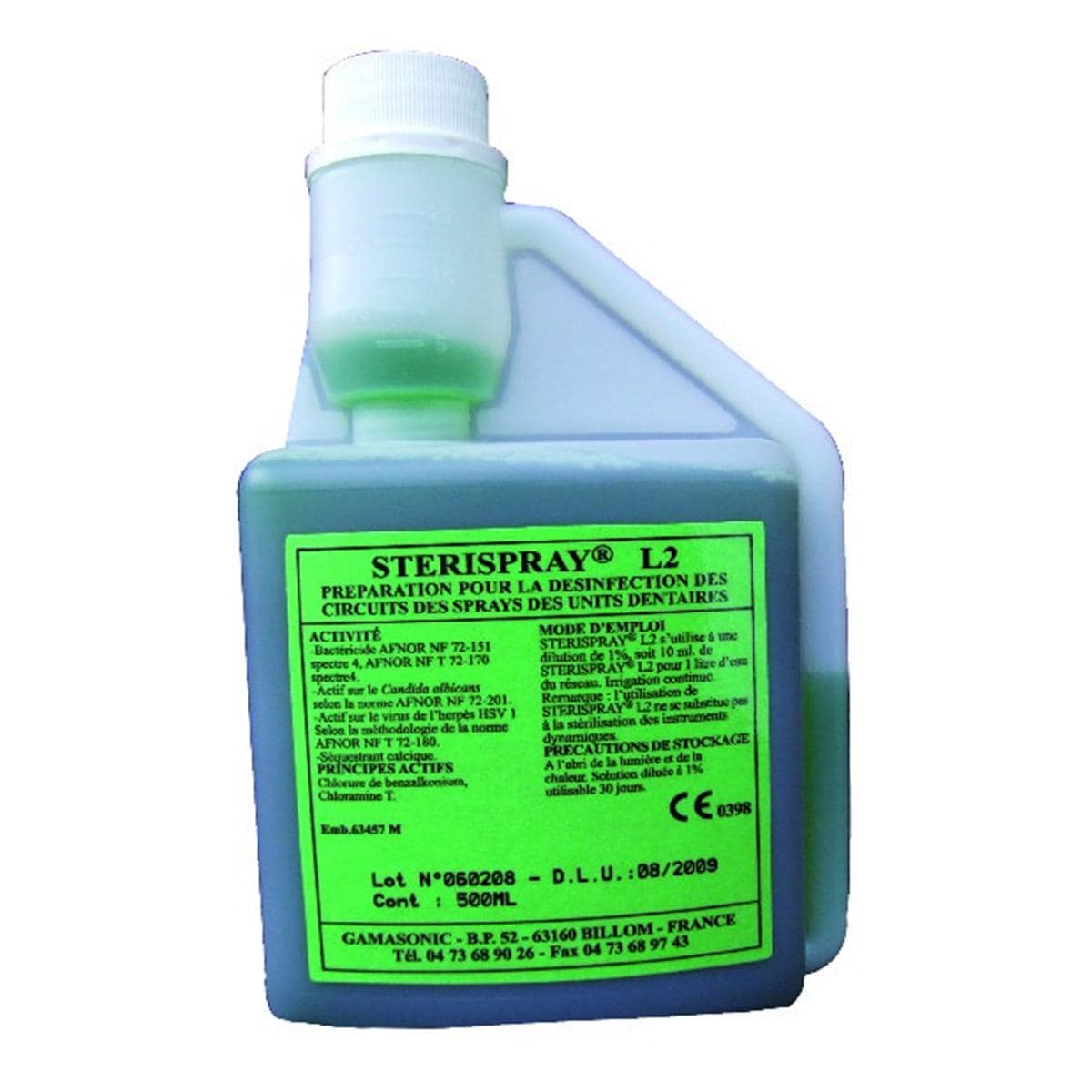 Sterispray L2 GAMASONIC - Flacon doseur de 500ml