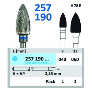 Fraise tungstne HORICO - H78 E - 257 190 - 060 mm - L'unit