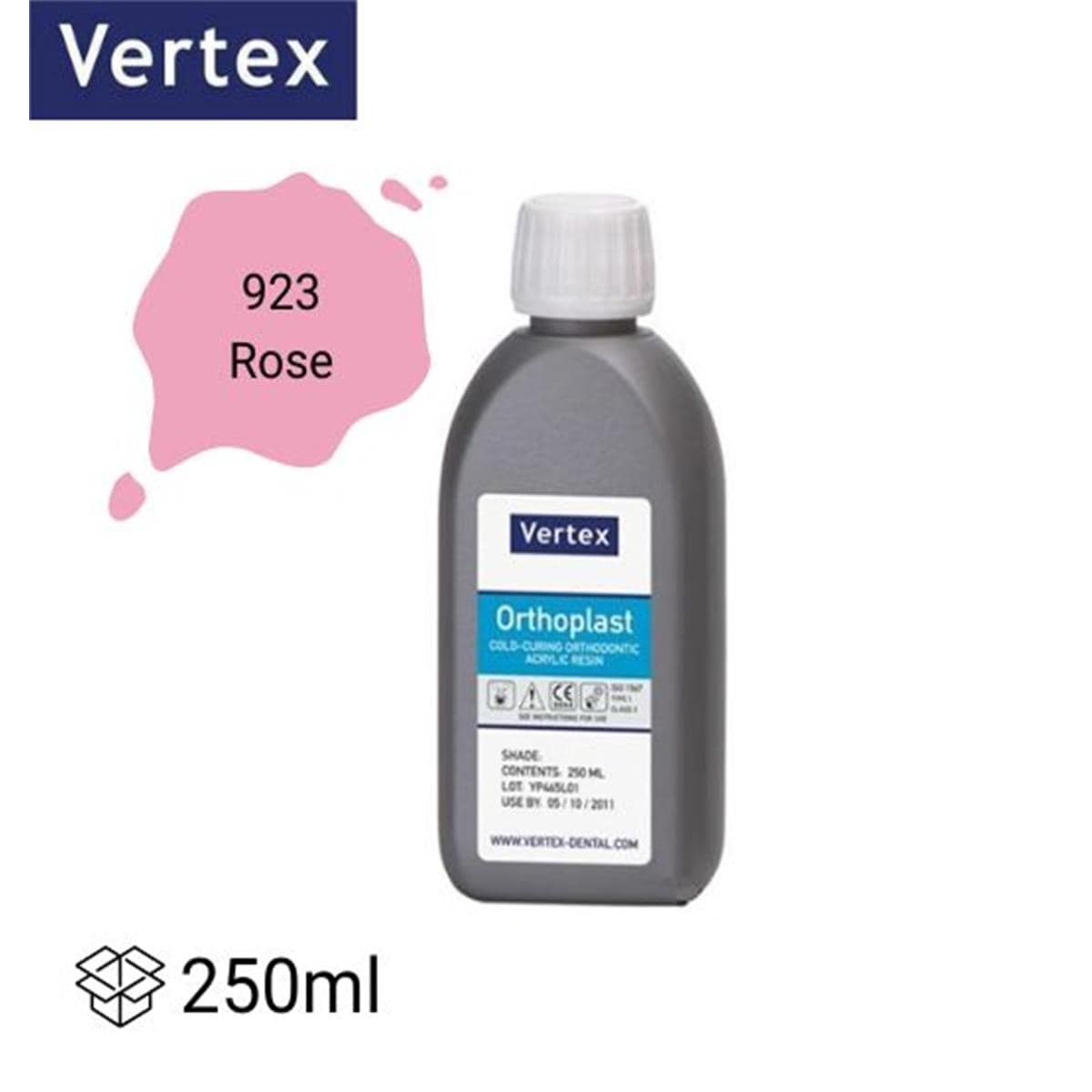 Rsine liquide Orthoplast N923 Rose 250ml VERTEX