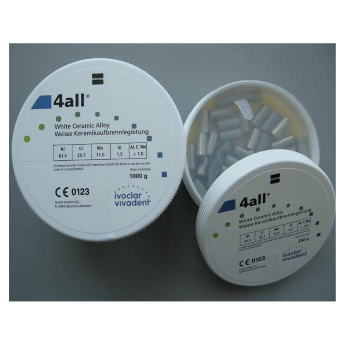 Alliage 4all Ni-Cr (61.4% & 25.7%) IVOCLAR 1 kg