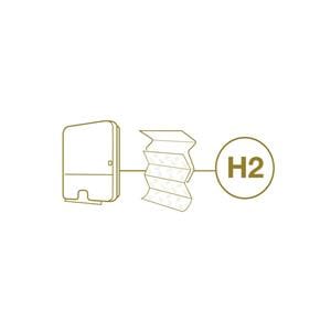 Distributeur H2 pour essuie-mains enchevtrs TORK - Blanc