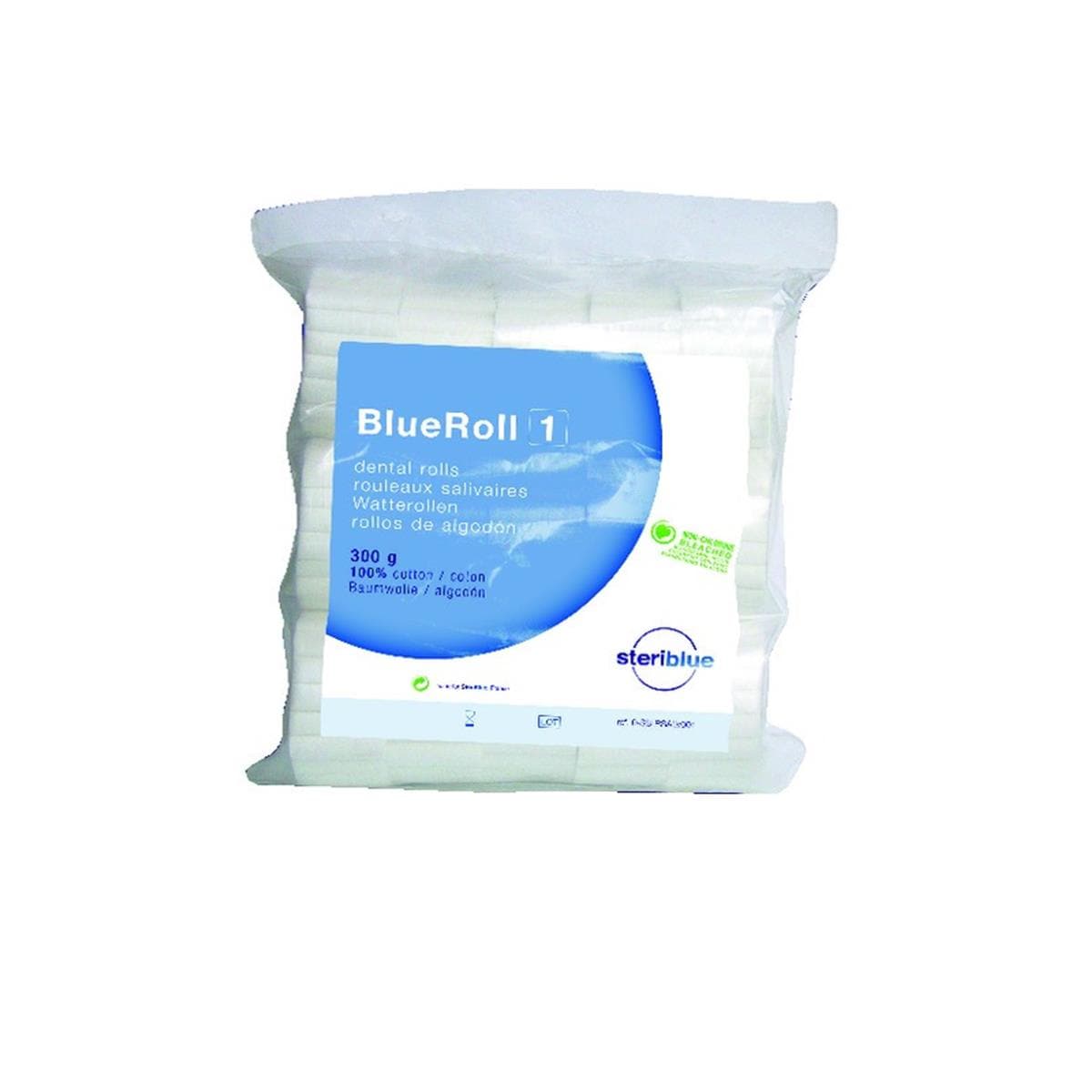 Rouleaux Salivaires Blueroll STERIBLUE - n1 - Sachet de 300 g