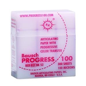 Papier Progress 100, 100&#181;, BAUSCH - BK52 - rouge - Bote de 300 feuilles