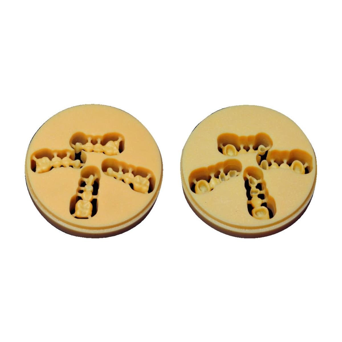 Disques de cire Yeti Dental Beige - rigide - 14 mm