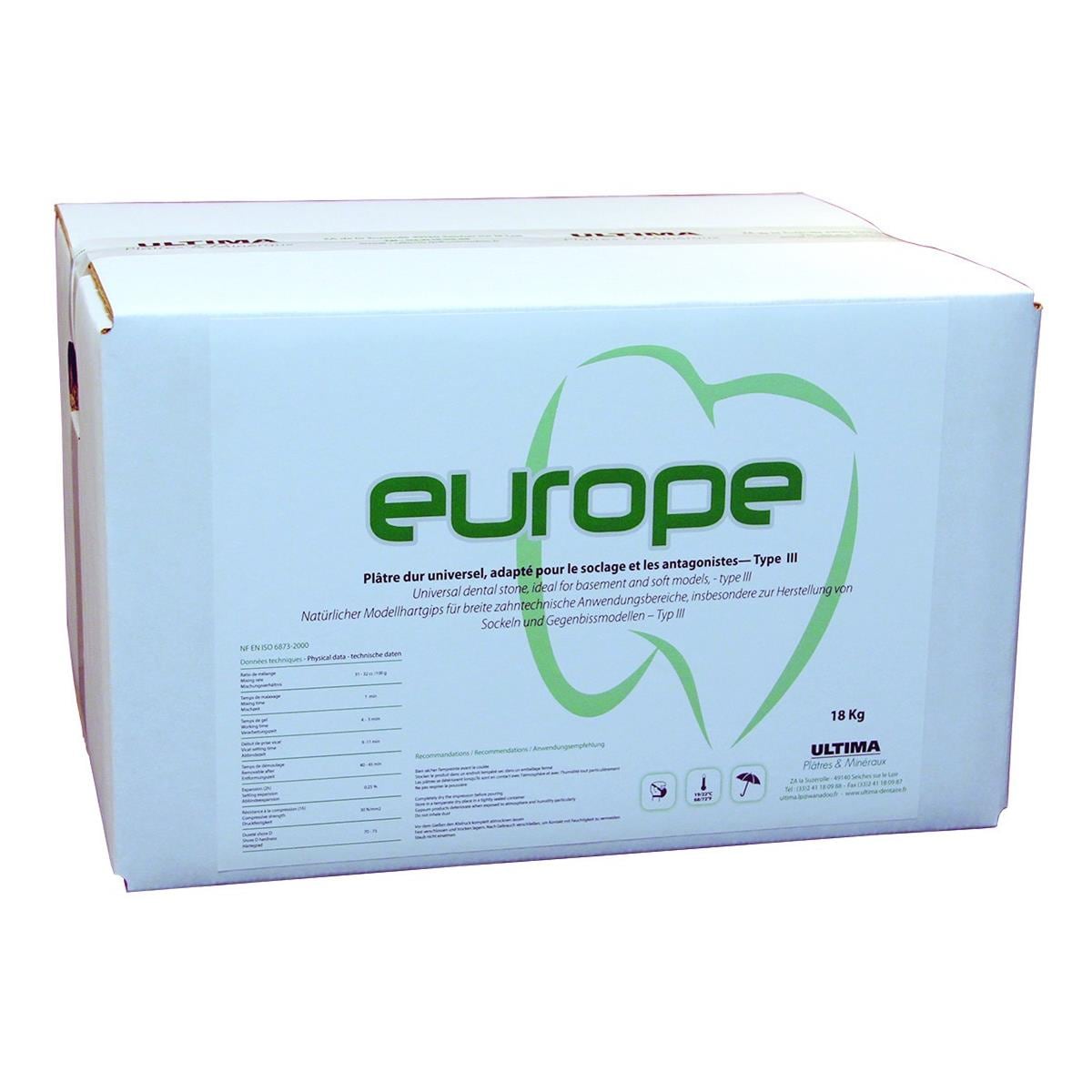 Europe ULTIMA - Jaune - Le carton de 18 kg (2 x 9 kg)