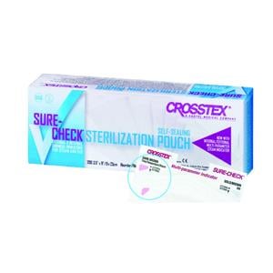 Sachets de strilisation Surecheck CROSSTEX - 7 x 23 cm - Bote de 200