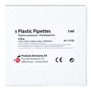 Pipettes plastiques PD - 1ml - Bote de 5