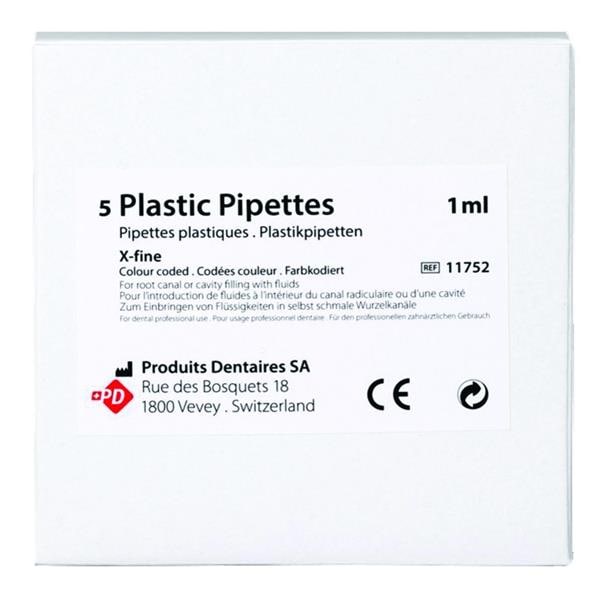 Pipettes plastiques PD - 1ml - Bote de 5