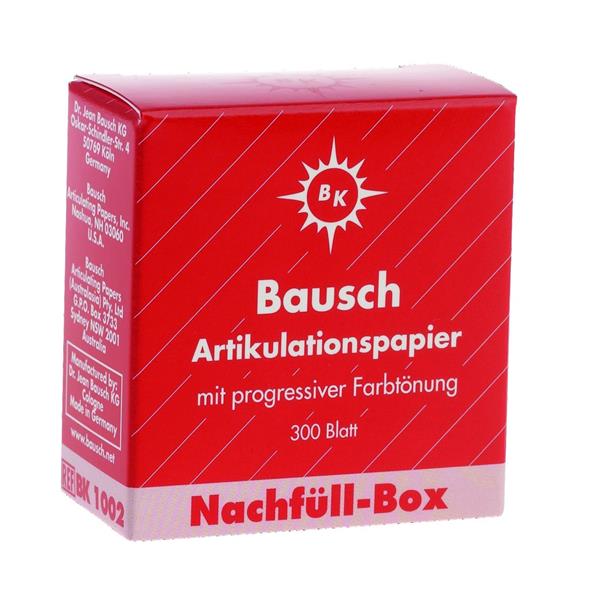 Papier  Articuler, 200 &#181;, BAUSCH - BK1002 Rouge - Recharge de 300 feuilles