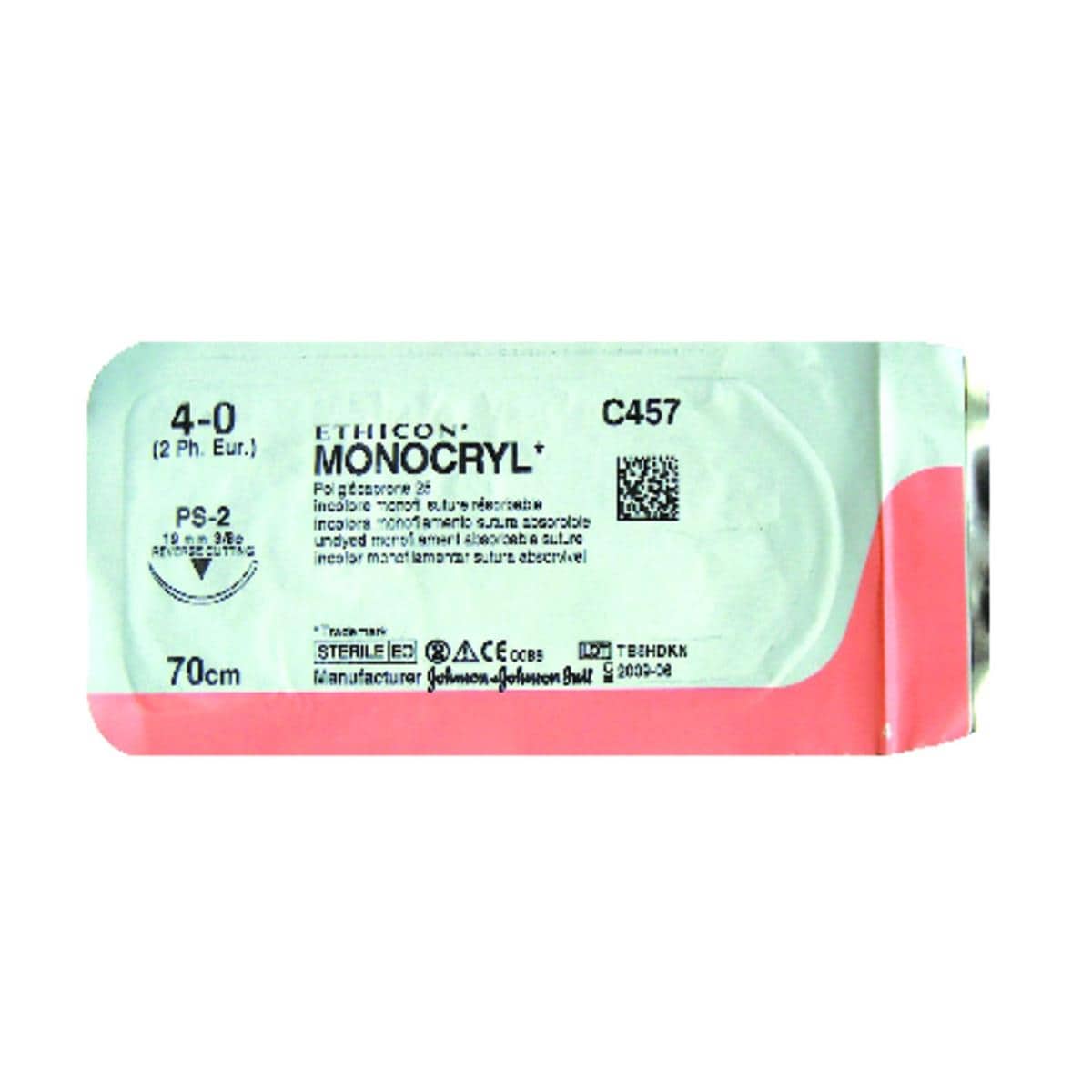 Fil Monocryl ETHICON - C457 - Bote de 36