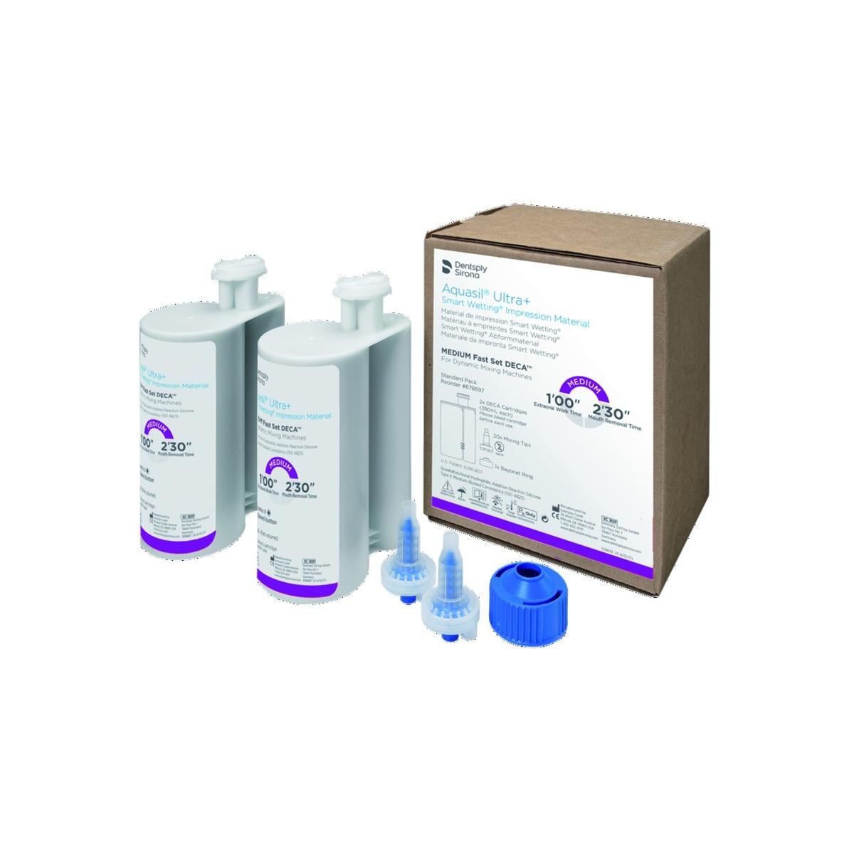 Aquasil Ultra+ DECA Medium DENTSPLY SIRONA - Prise rapide - Bote standard