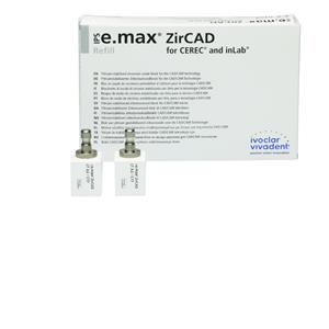 Blocs IPS e.Max ZirCAD - CEREC/INLAB - LT - A1 - C17 - Bote de 5 - IVOCLAR