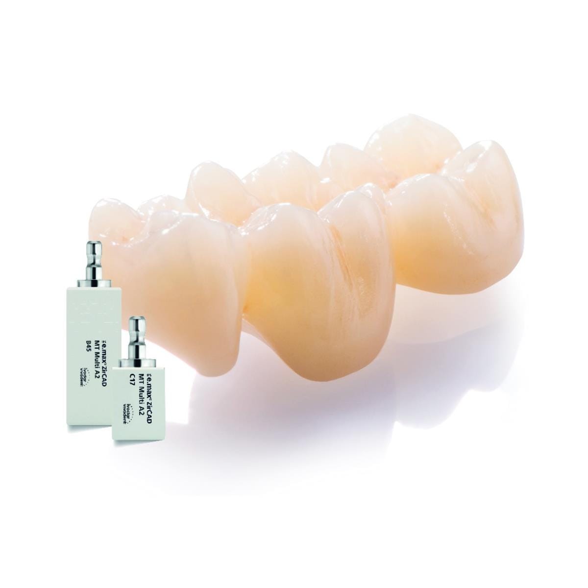 IPS e.max ZirCAD MT Multi IVOCLAR VIVADENT - Teinte A1 - Taille C17 - Bote de 5