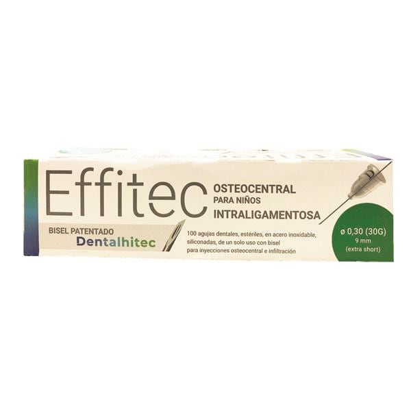 Aiguilles extra courte 0.30 (30G) x 9mm - boite de 100- EFFITEC Dentalhitec