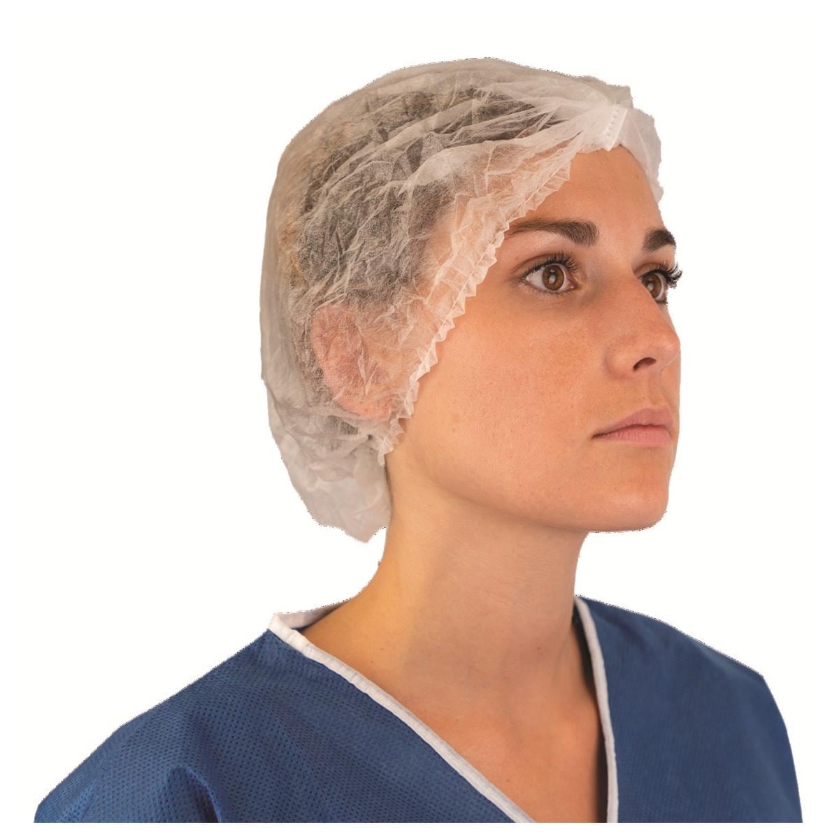 Charlottes clip blanches sans latex - boite de 200- Medicom