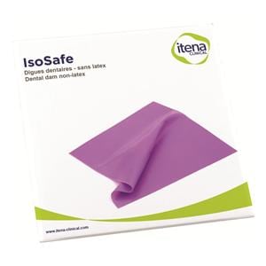 Digue sans latex violette ISOSAFE - Medium - 6x6 - ITENA