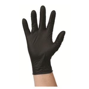 Gants nitrile noirs sans poudre - taille S - Boite de 100- Medicom