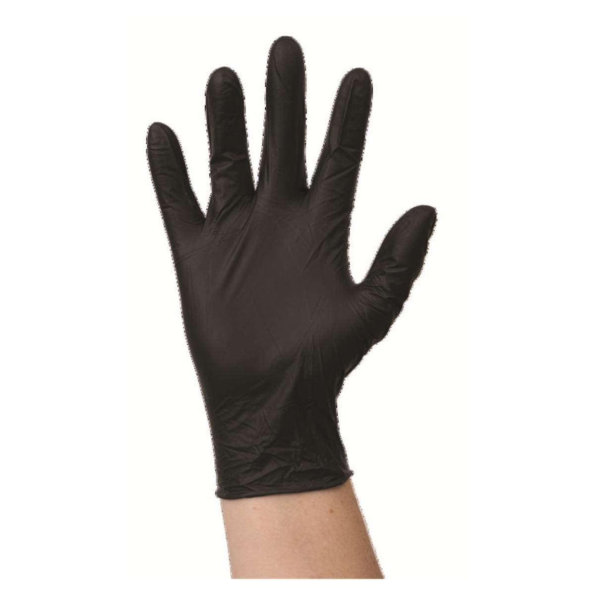 Gants nitrile noirs sans poudre - taille L - Boite de 100 - Medicom