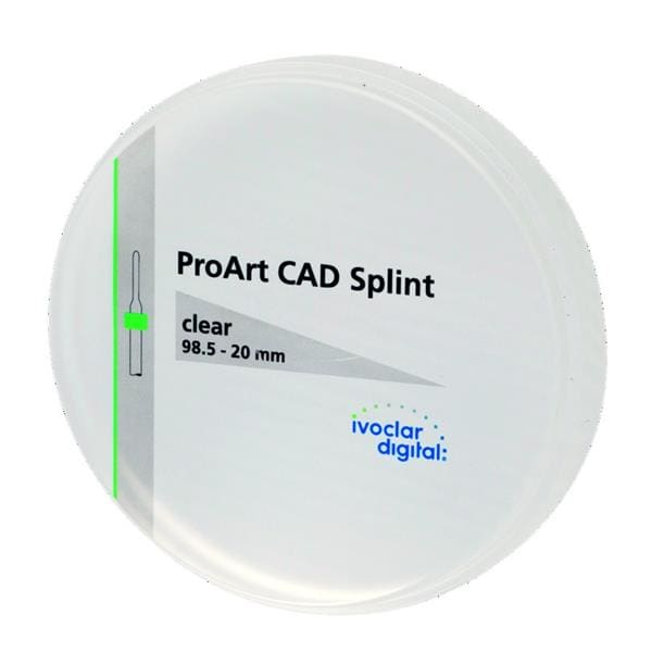 Disque ProArt CAD Splint clear 98.5-20mm/1