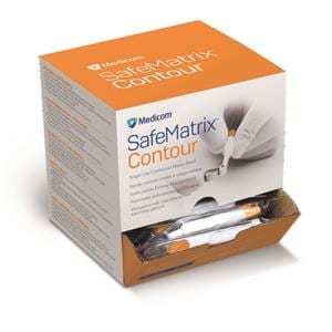 SafeMatrix contour wide orange - Boite de 50- Medicom
