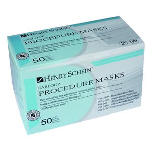 Masques Earloop HENRY SCHEIN - La bote de 50 - Vert