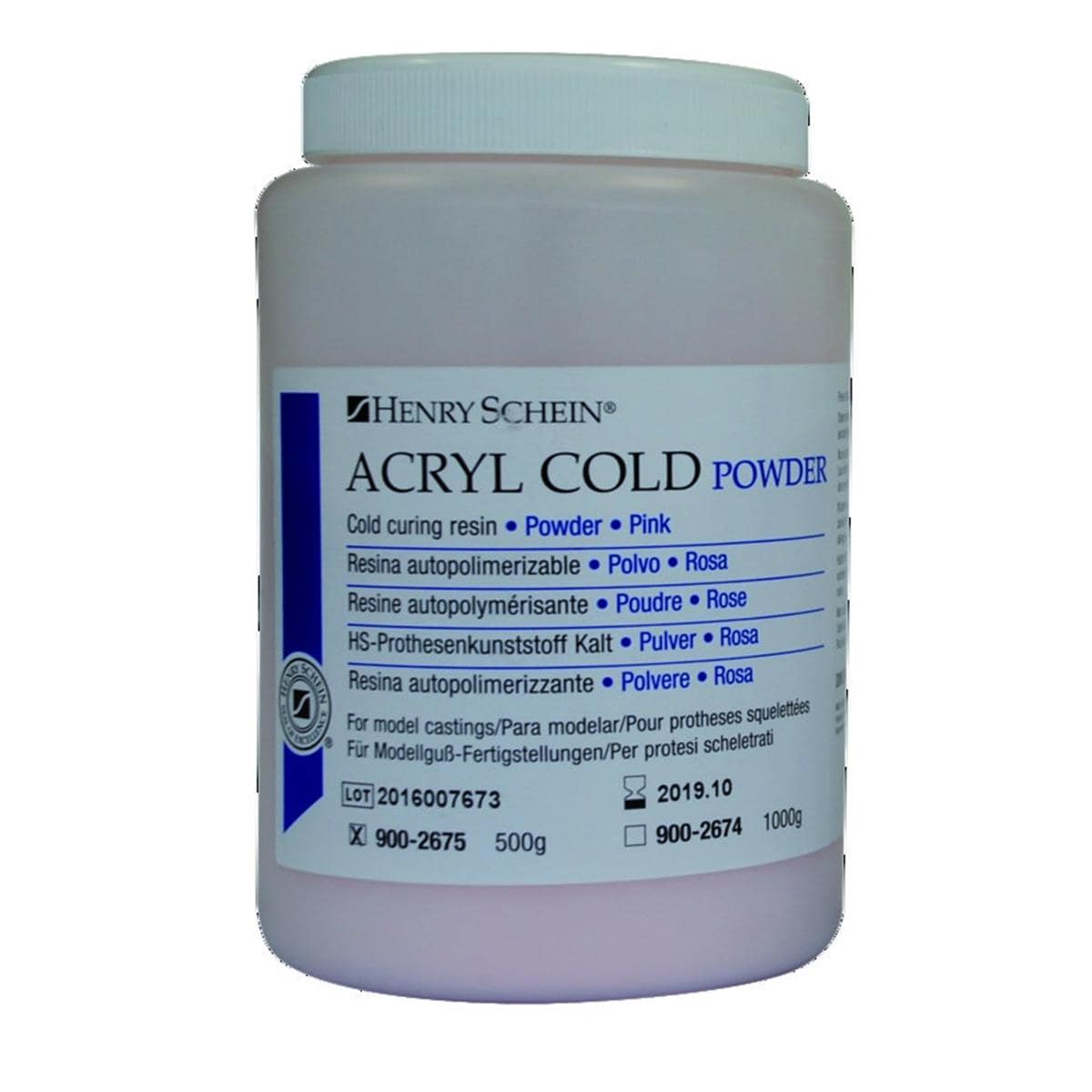 Acryl Cold HENRY SCHEIN - Rose - La poudre de 500 g