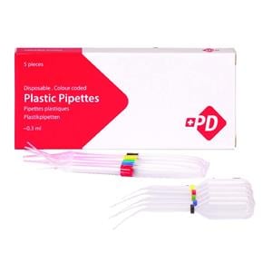 Pipettes plastiques PD - 0,3ml - Bote de 5