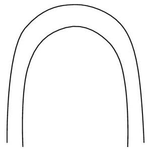 Arc forme naturelle acier MASEL - Rond suprieur - 0,014 - Sachet de 50