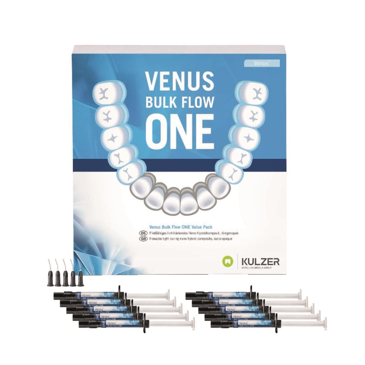 Venus Bulk Flow ONE Value Kit seringue (10x2g) + 10x5 canules Kulzer