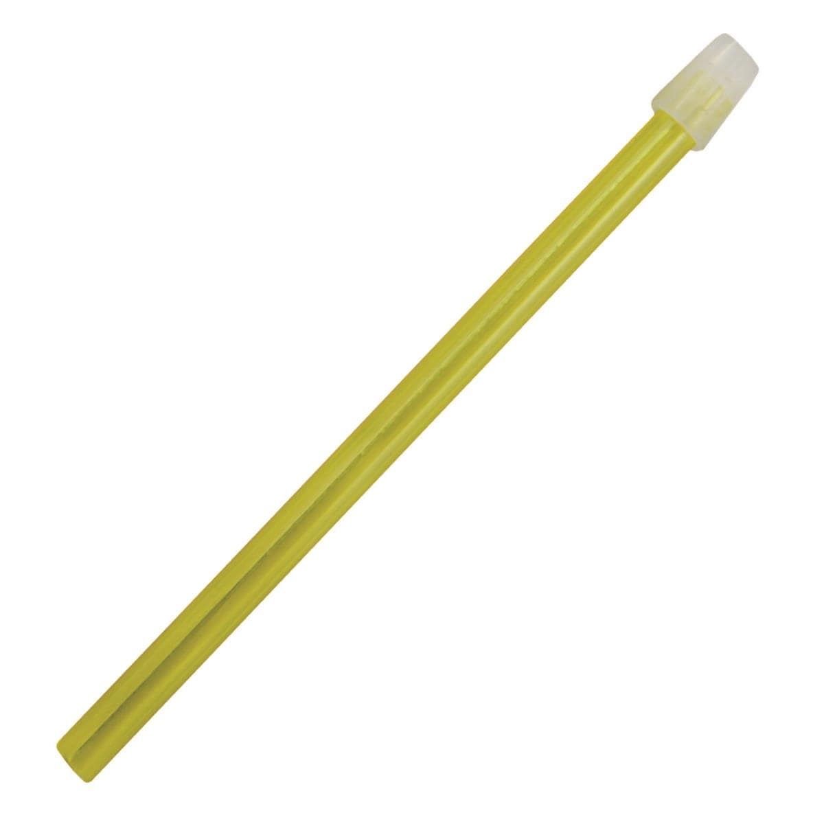 Pompes  salives embout dtachable - 15cm - jaune - sachet de 100 - MEDICOM
